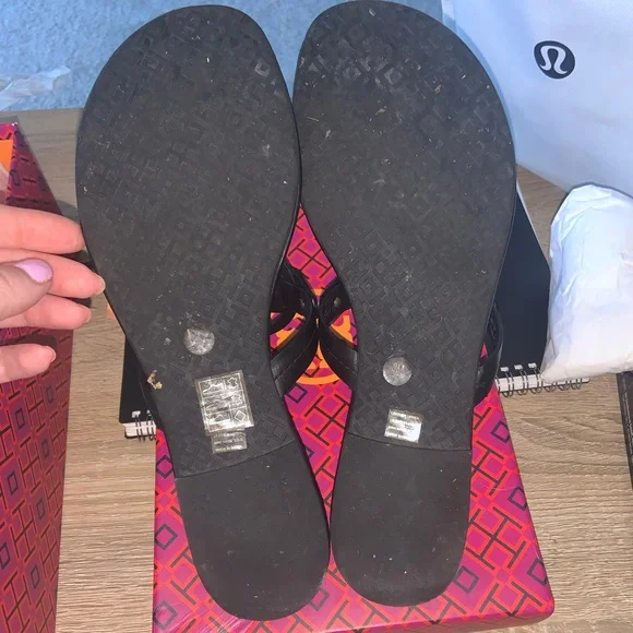 Tory Burch Black Miller Leather Sandals - Picture 5 of 15